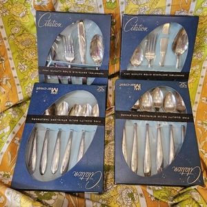 Brand new Vintage Citation Starburst Stainless silverware by Mar-Crest